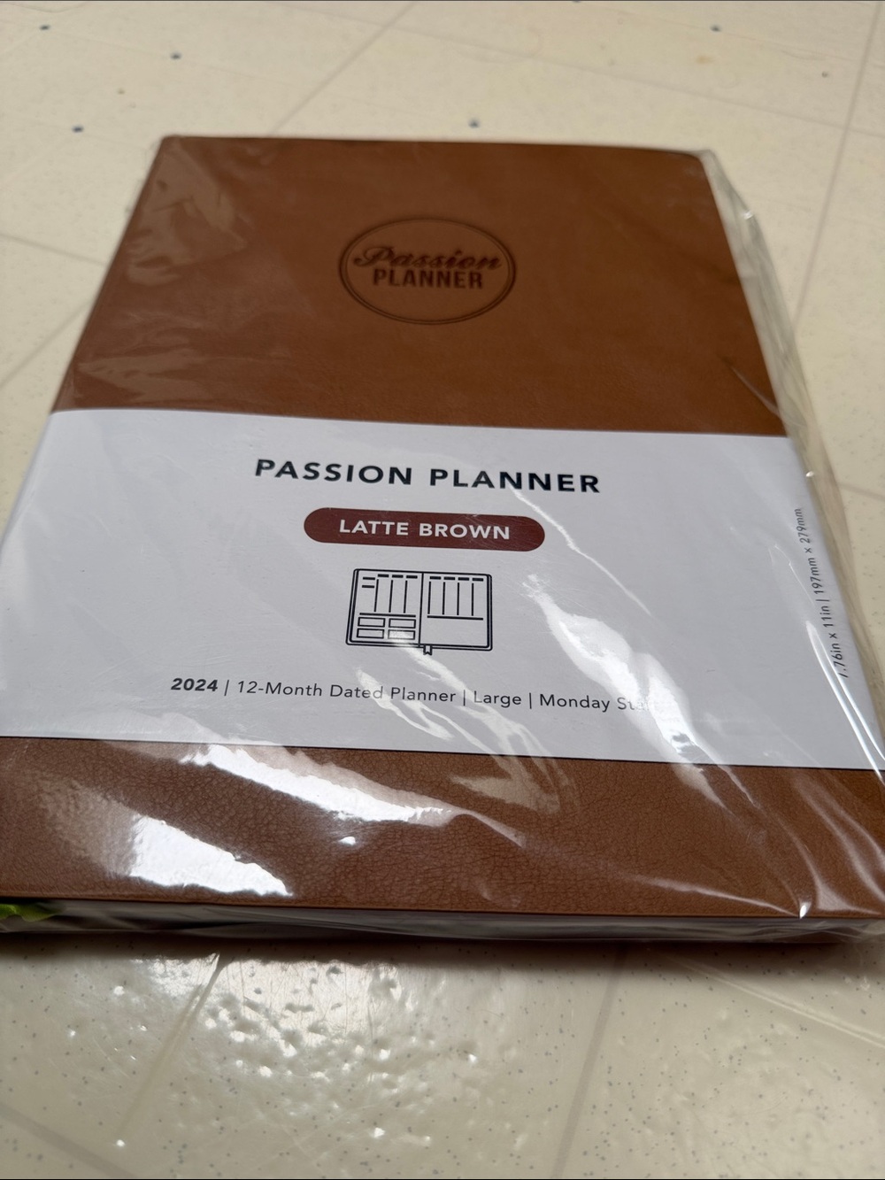 2024 Large Dated Planner - Latte Brown